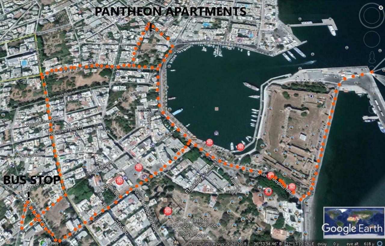 Pantheon Apartments Kos Exteriör bild
